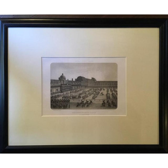 French Artist, Carousel, Mid-19th Century, Black and White Print For Sale - Image 3 of 16