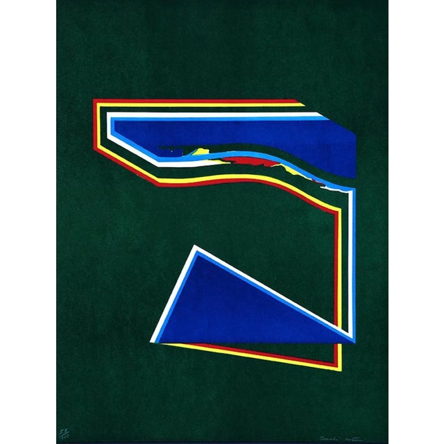 Geometric Figures - Original Lithograph by Paolo Cotani - 1970 ca. 1970 For Sale