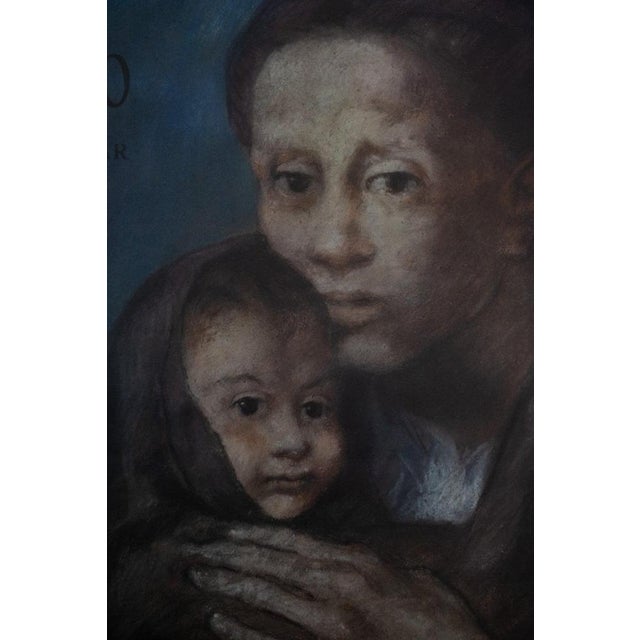Mère et Enfant Au Fichu Poster after Pablo Picasso For Sale - Image 3 of 7