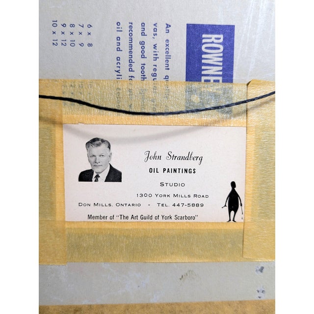 1930s Original Swedish Landscape Oil Painting by John Edmund Strandberg For Sale - Image 12 of 13