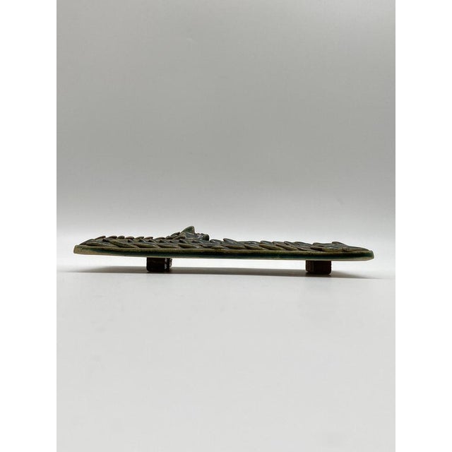 Glazed Ceramic Mural with Scaly Leaf Structure, Germany, 1960s For Sale - Image 15 of 17