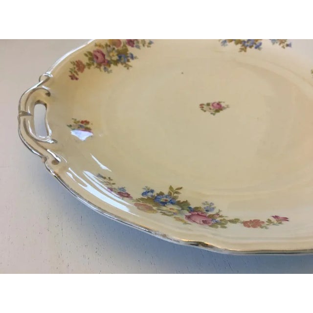 Cream Bavarian Porcelain Platter, 1940s For Sale - Image 8 of 12