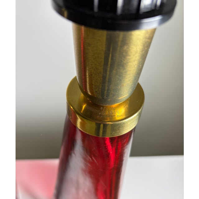 Scandinavian Glass Table Lamps by Carl Fagerlund for Orrefors, 1960s, Set of 2 For Sale - Image 10 of 11