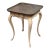 Swedish Faux Porphyry Top Side Table + Drawer, Vintage For Sale