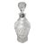 Vintage Sterling Silver Collared Bohemian Styled Crystal Decanter For Sale