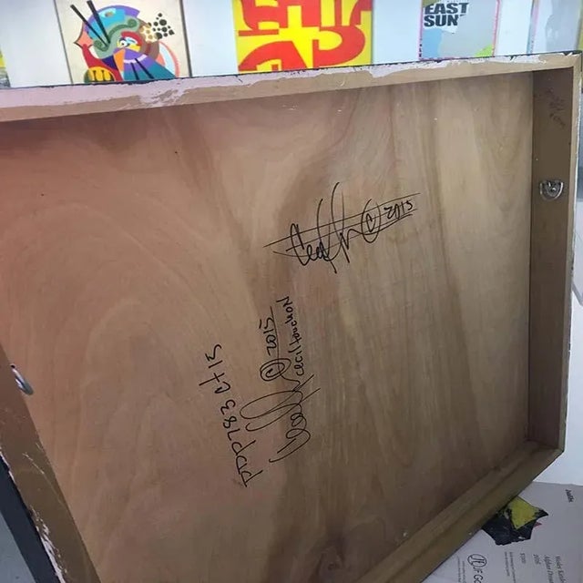 Abstract Cecil Touchon Original Collage by renown artist: Cecil Touchon 2011 For Sale - Image 3 of 6