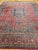 "This striking vintage Turkish rug, hand-knotted in a classic Persian Heriz medallion pattern, offers a bold geometric...