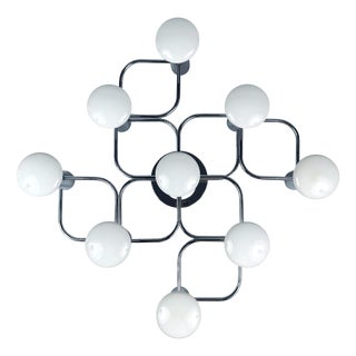 Sculptural Wall or Ceiling Lamp by Gaetano Sciolari for Leola, 1980s For Sale