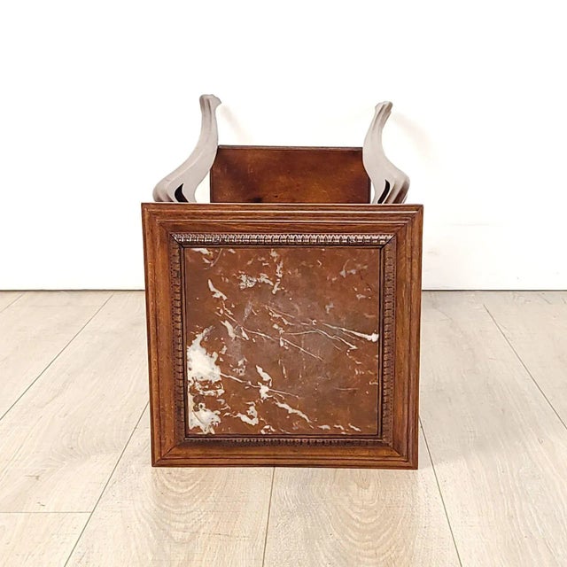 Wood Art Nouveau Walnut Plant Stand, Circa 1900 For Sale - Image 7 of 7