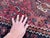 Red Qashqai Tribal Hand-Knotted Wool Rug - 6'6" X 8'1" For Sale - Image 4 of 15