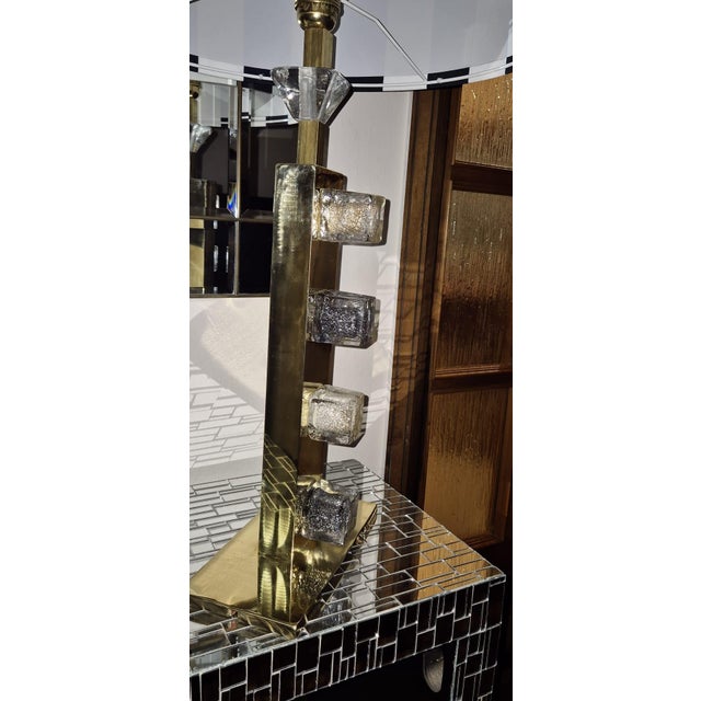 Brass and Murano Glass Table Lamp from Justfurnituress SRL For Sale - Image 16 of 18