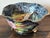Mid 20th Century Italian Hand Painted Glossy Dish With Florals For Sale - Image 4 of 8