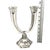 Vintage Nachtmann Crystal Double Arm Candlestick Holder Clear Glass Candleabra Approximately 9.5" x 6.5" Weighs...