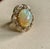 15 Carat Oval Shape Ethiopian Opal Cocktail Ring 14 Karat Yellow Gold Solid Ring For Sale In New York - Image 6 of 18