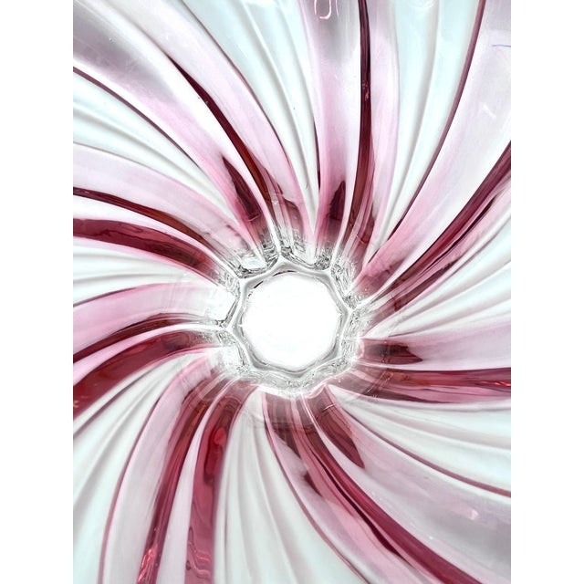 Cranberry Clear Glass Vase by Josef Hospodka, 1960s For Sale - Image 16 of 18