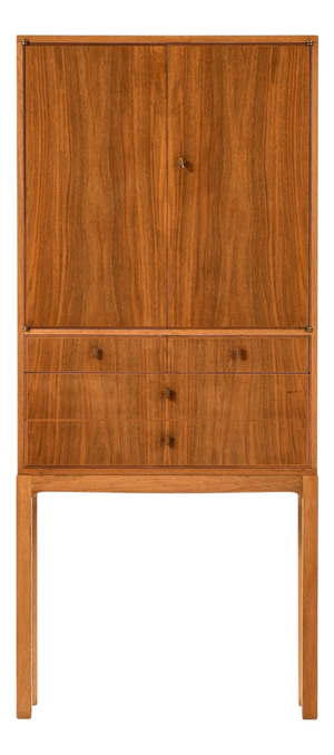 Lillbo Cabinet in Walnut attributed to Carl Malmsten, 1950s