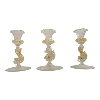 19th Century Venetian Candlesticks- Set of 3 For Sale