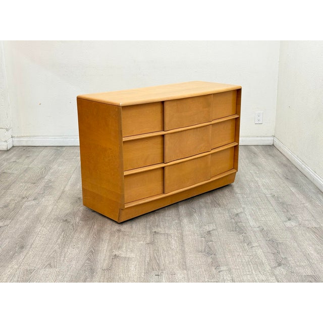 Wood Heywood Wakefield Chest of Drawers For Sale - Image 7 of 12