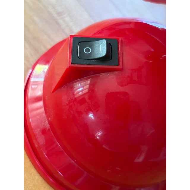 Metal 1990s Vintage Ikea Espressivo 77 Postmodern Telescopic Desk Lamp - Red For Sale - Image 7 of 10