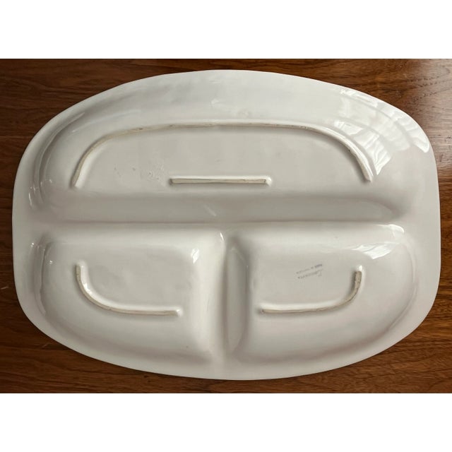 Vintage Ceramic Basket Weave Serving Dish-Neuwirth For Sale - Image 4 of 7