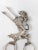 We are selling this cool pair of 19th Century German 800 marked silver tongs in the form of a Lion rampant, most likely...