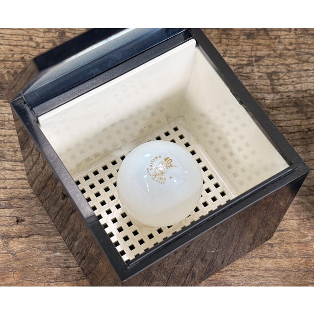 Black c.1970's Italian Mid Century Modern Cini & Nils Cuboluce Black Acrylic Table Lamps - A Pair For Sale - Image 8 of 14