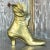 Victorian Vintage Boho Brass Victorian Boot For Sale - Image 3 of 5