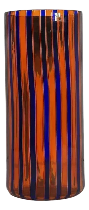 Venini Murano A Canne Art Glass Vase c. 1946-1955
