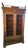 Italian Umbertina Display Cabinet in Walnut For Sale