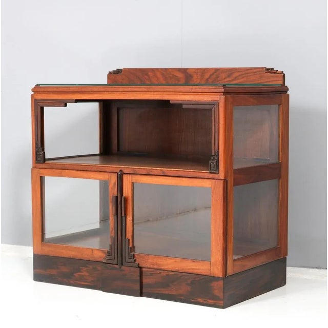 Art Deco Amsterdamse School Tea Cabinet from Padouk, 1920s For Sale - Image 10 of 10