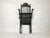 Wood Italian Ebonized Oak Folding Armchair, 1800s For Sale - Image 7 of 15