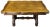 Antique French walnut Draw Leaf extension dining table. Features a stunning diamond inlay parquetry top with serpentine...