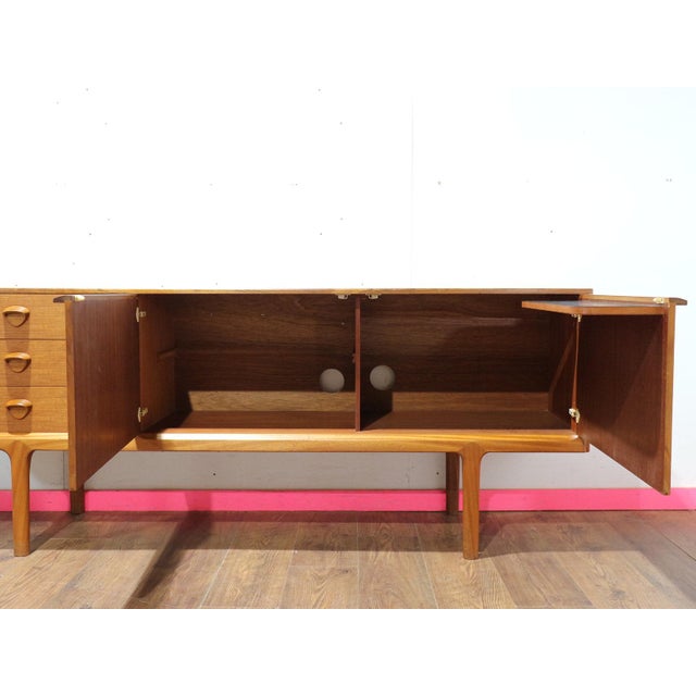 1960s Mid Century Modern Vintage Teak Credenza Sideboard by McIntosh For Sale - Image 10 of 15