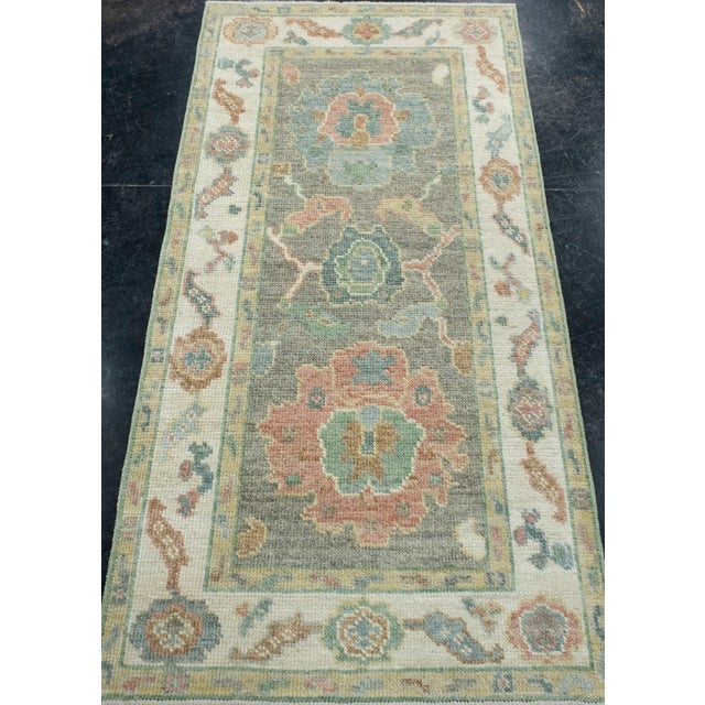 Turkish Oushak Rug 2'6" x 5'7" #17514 Explore a curated collection of hallway runners, wool rugs, and handmade...