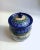 Vintage Maria Starzyk Hand Painted Bue "Pansy" Pottery Lidded Jar For Sale In New York - Image 6 of 12