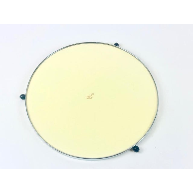 Lazy Susan Enamel Tray with Crystal Glass Bowls from BMF, 1960s, Set of 5 For Sale - Image 9 of 13