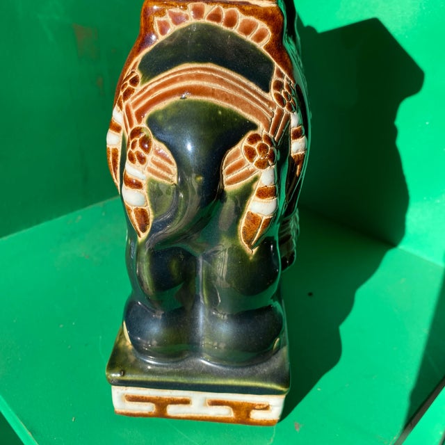 1970s Chinoiserie Small Elephant Plant Stand For Sale - Image 4 of 6