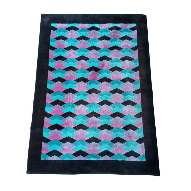 Wool Rug by Missoni for T & J Vestor, Italy, 1980s For Sale - Image 15 of 16