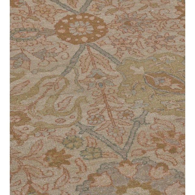 MANSOUR Mansour Tabriz Rug - 6'6" X 8'10" For Sale - Image 4 of 11