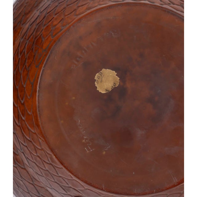 Amber-Tinted Serpent Vase by René Lalique, 1924 For Sale - Image 6 of 7