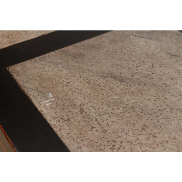 20th Century Black Lacquer Stone Top Console For Sale - Image 12 of 13