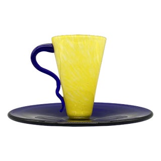 Murano Glass Cup by Ivan Baj for Arcade, Italy For Sale