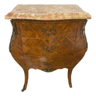 Late 20th Century Marble Top Side Table For Sale