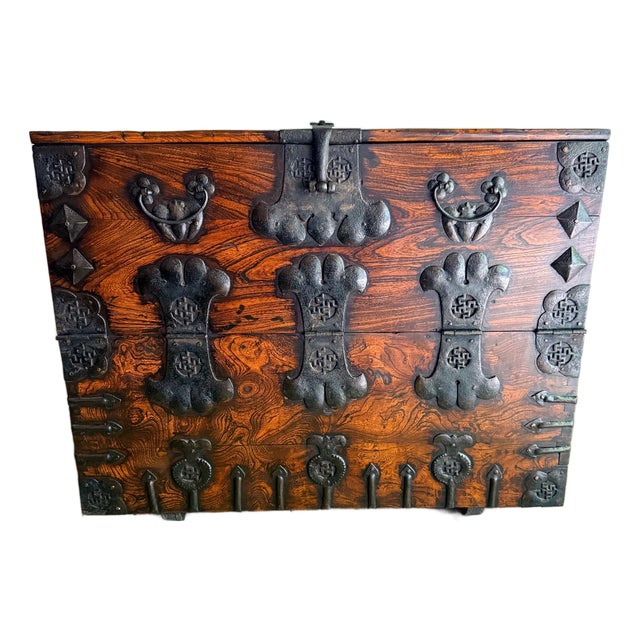 Antique Korean Bandaji with Expressive Grains from Jeju Do Island For Sale