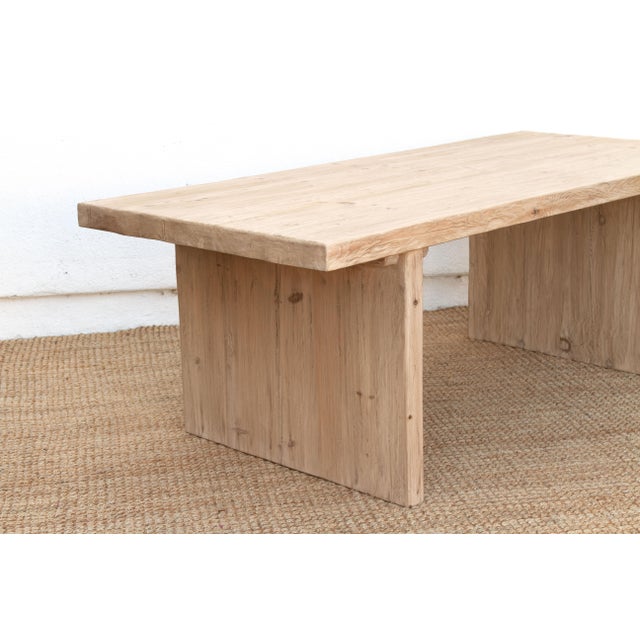 1990s 3" Thick Top Camargue Reclaimed Wood Pedestal Dining Table For Sale - Image 5 of 18
