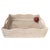 Artifacts Rattan Scallop Collection Rectangular Storage Basket in White Wash - 20" For Sale - Image 4 of 8