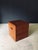 Vintage Handcrafted Cubical Design Storage Box Side Table. Made in Belgium, 1950's period. Triplex wood and solid beech...