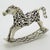 Vintage Italian Handmade Genuine Silver Rocking Toy Horse Figurine Miniature, Made in Tuscany (Italy) For Sale - Image 4 of 9