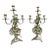 Vintage 1950s Saudi Arabian Meets Rococo Brass Candelabras a Pair. For Sale