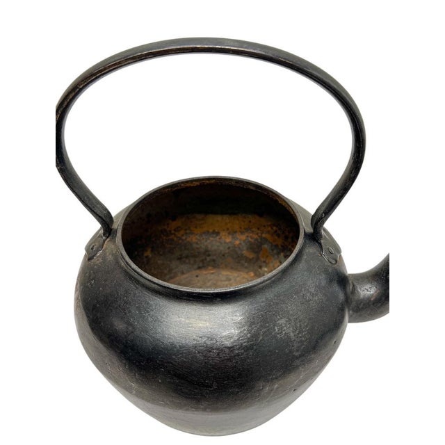 19th Century Gooseneck Cast Iron Tea Kettle, Scotland For Sale - Image 14 of 16